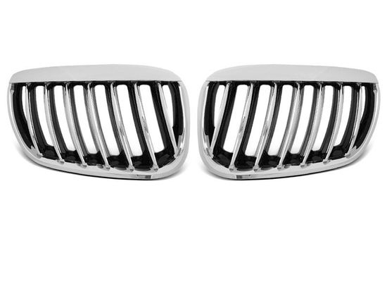 Решетка (ноздри) радиатора CHROME для BMW X5 E53 LCi