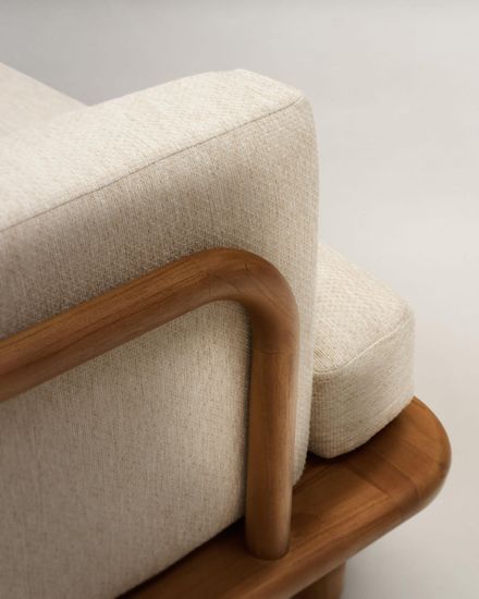 3-местный диван Turqueta из массива тикового дерева 230 см Испания