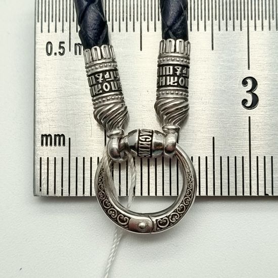 190014 Кожаный шнурок с переходником