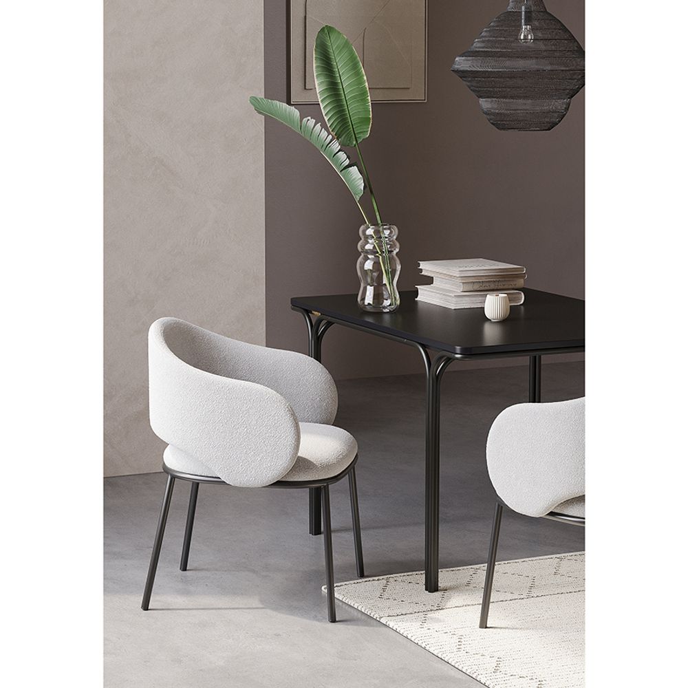 Стул Coastal, букле, дымчато-серый