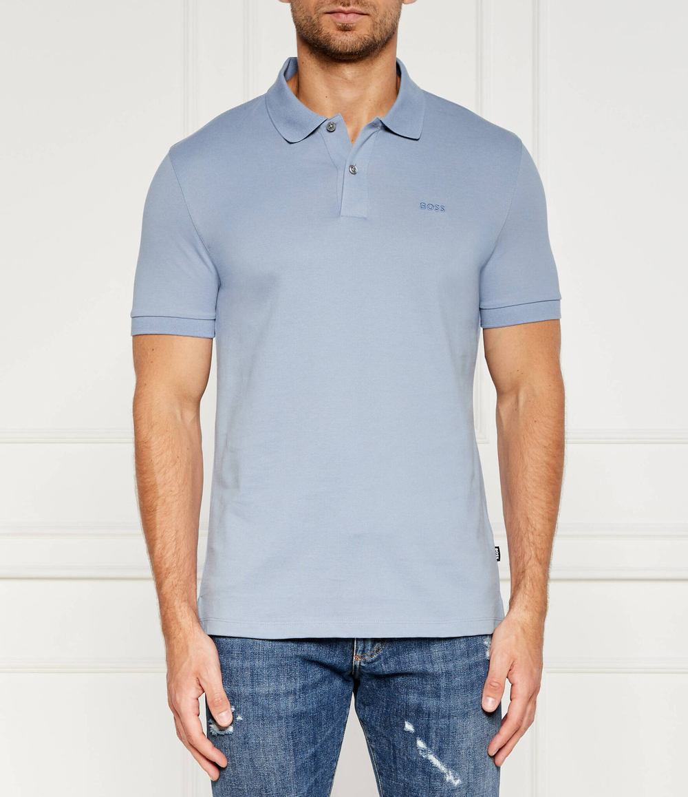 Поло Pallas BOSS BLACK - голубой(50468301)