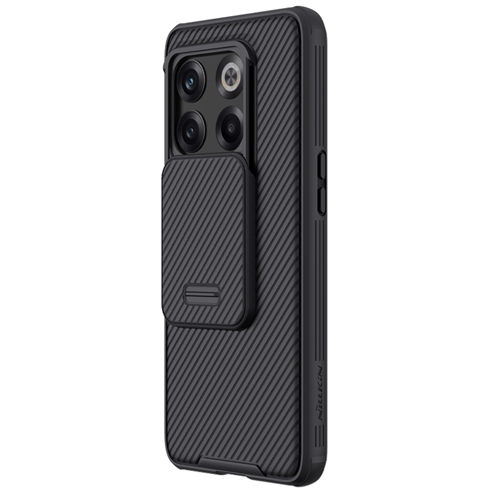 Чехол двухкомпонентный на смартфон OnePlus 10T 5G  и Ace Pro от Nillkin, серия CamShield Pro Case, с сдвижной крышкой для камеры