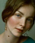 Серьги капля с латунным колечком