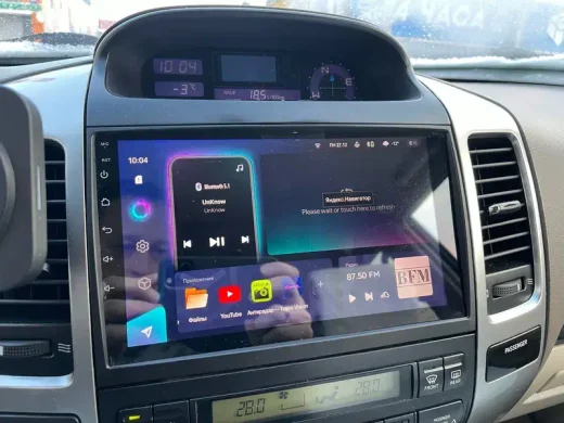 Магнитола для Toyota Land Cruiser Prado 120, Lexus GX470 (экран климата внизу) - Teyes CC3L на Android 10, 8-ядер, CarPlay, 4G SIM-слот