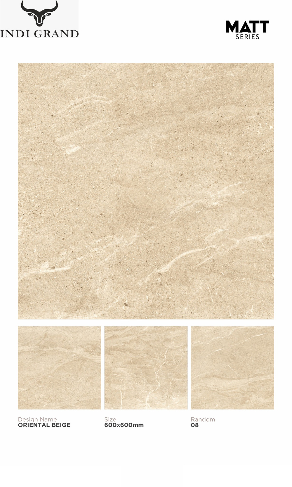 Керамогранит matt 60х60 oriental beige