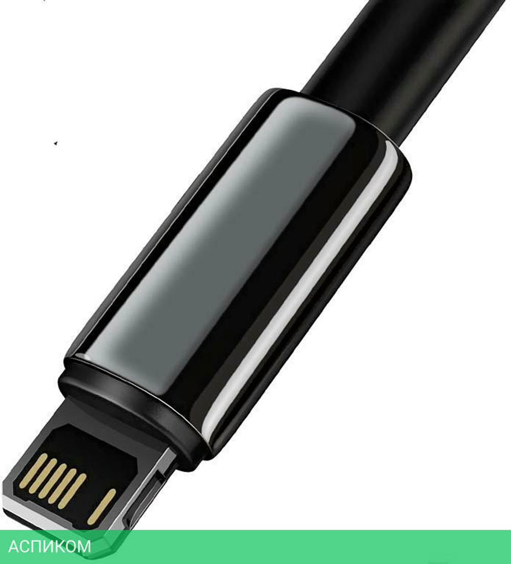 Кабель Baseus Tungsten Gold 2m Black (CALWJ-A01)