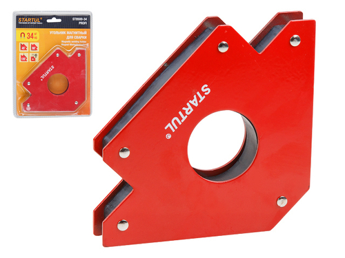 Угольник магнитный для сварки 34кг STARTUL PROFI (ST8500-34) ( струбцина магнитная)