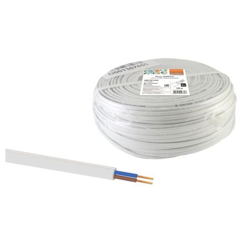 РЭМЗ/TDM Провод ШВВПмб 2х0,75 100м белый ТУ SQ0120-03