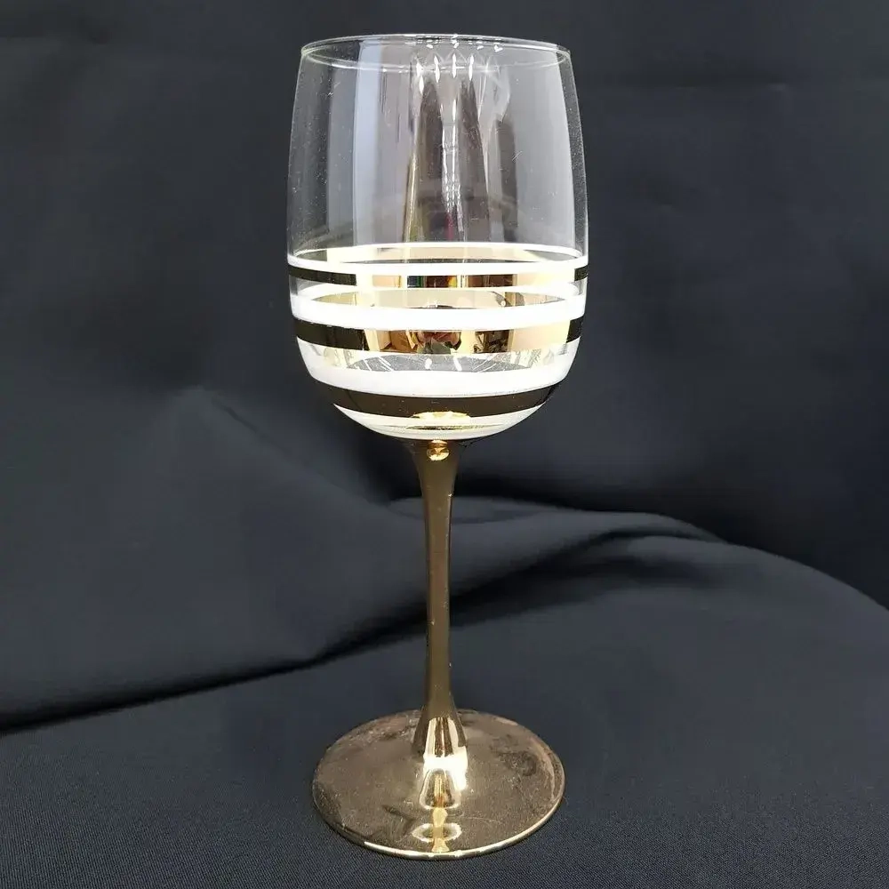 Набор 3 фужеров, 300 мл Line Gold+краска