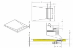 Душевой трап Radaway Basic 550 с поддоном под плитку 790х990