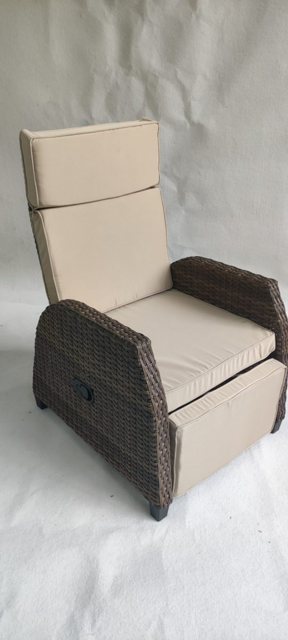 Кресло реклайнер плетеное из ротанга Гранд Патио «Grand Patio» — Шоколад