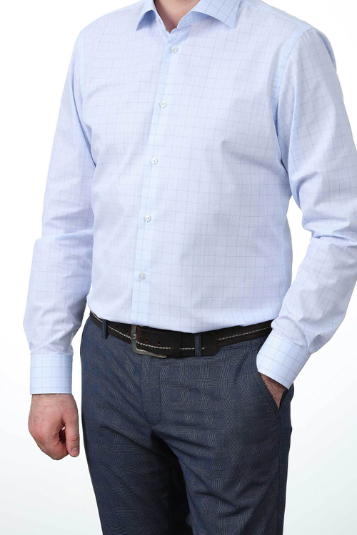 Сорочка мужская VESTER 515141 09 БОЛЬШИЕ РАЗМЕРЫ цвет голубой