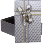 Коробка подарочная «Момент» 19*12*6,5 см, серебро