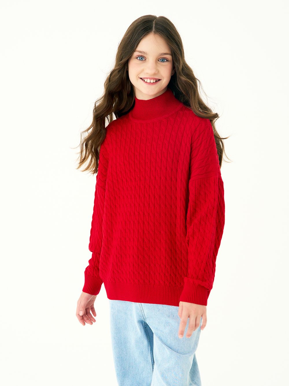 Джемпер для девочки AT1277 красный