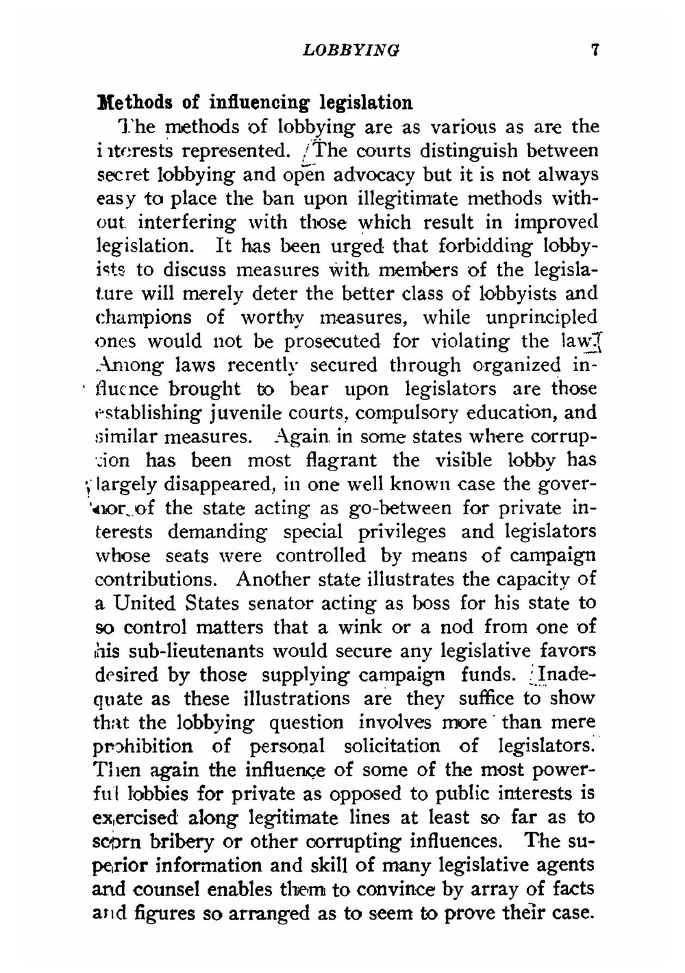 Lobbying | Margaret A. Schaffner