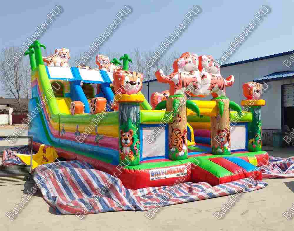 Коммерческий батут "Тигриная страна 2", 10*5*5,5 м