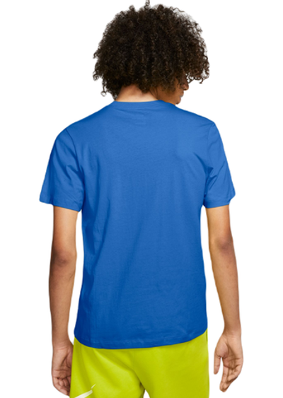 Мужская теннисная футболка Nike Sportswear Club T-Shirt - signal blue/white