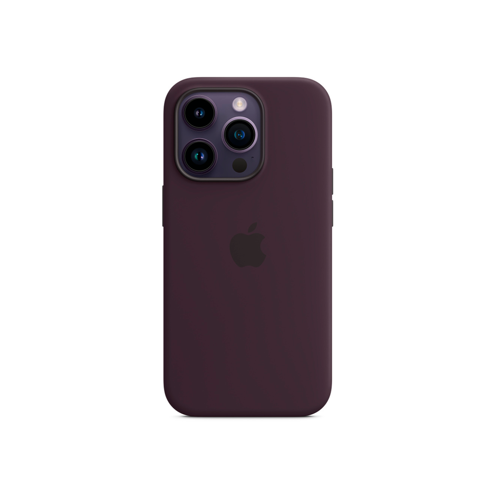 Силиконовый чехол с поддержкой MagSafe Apple Silicone Case для iPhone 14 Pro, Elderberry (Черничный)