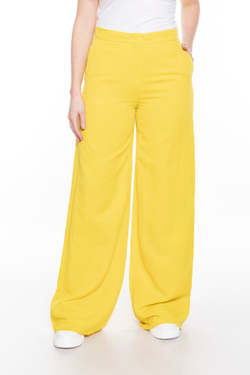 СТРУЯЩИЕСЯ БРЮКИ ИЗ ВИСКОЗЫ И ЛЬНА