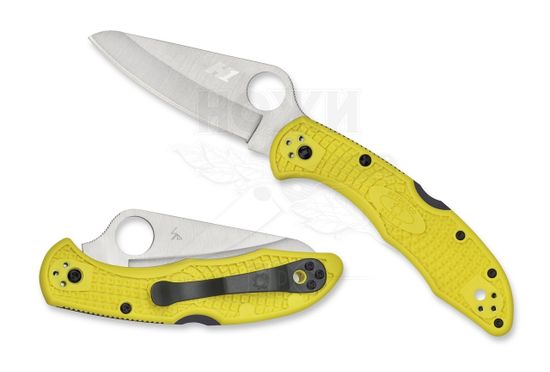 Складной нож Spyderco Salt 88PYL2 c клинком из стали H1, рукоять FRN