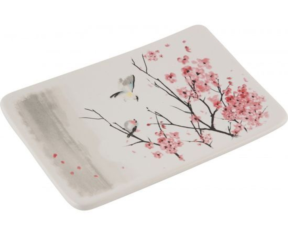 Мыльница Рыжий кот Сакура керамика SD-S 006520