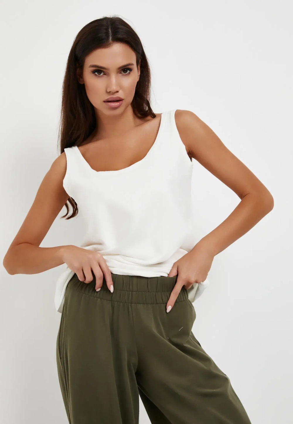 Майка опен 2 белый