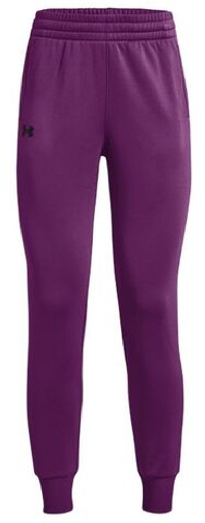 Женские теннисные брюки Under Armour Women's Armour Fleece® Joggers - rivarly/black