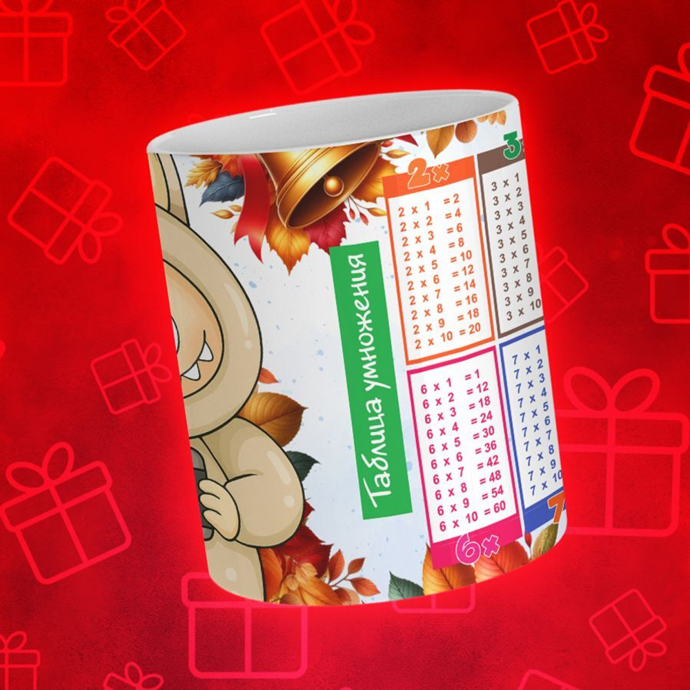 Лабубу с таблицей умножения