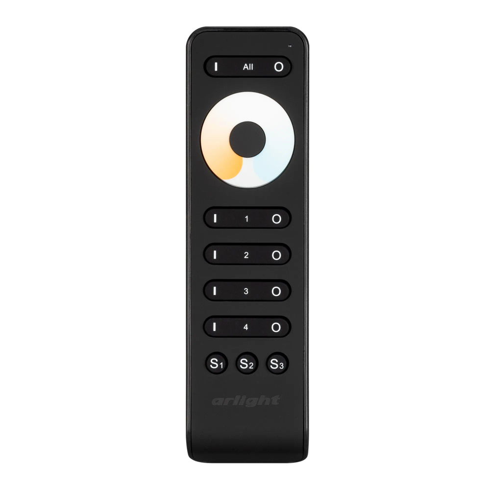 Пульт SMART-R33-MIX Black (4 зоны, 2.4G) (Arlight, IP20 Пластик, 5 лет) 032942