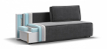 Диван Норд мини Велюр Монолит серый (последний экземпляр)