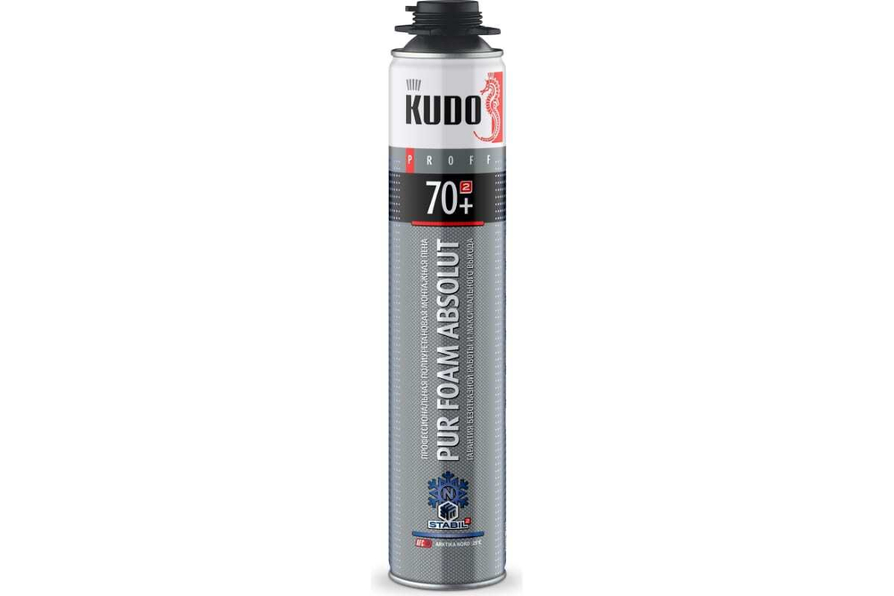 Пена монтажная Kudo Absolut Proff 70+ Arktika Nord -25°C, под пистолет (1000мл)