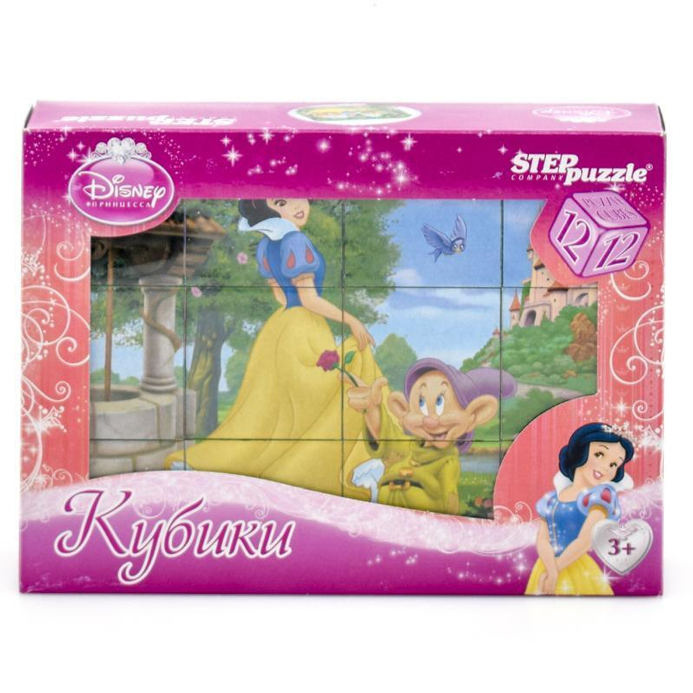 Кубики 12шт. Disney "Белоснежка" (Степ пазл)