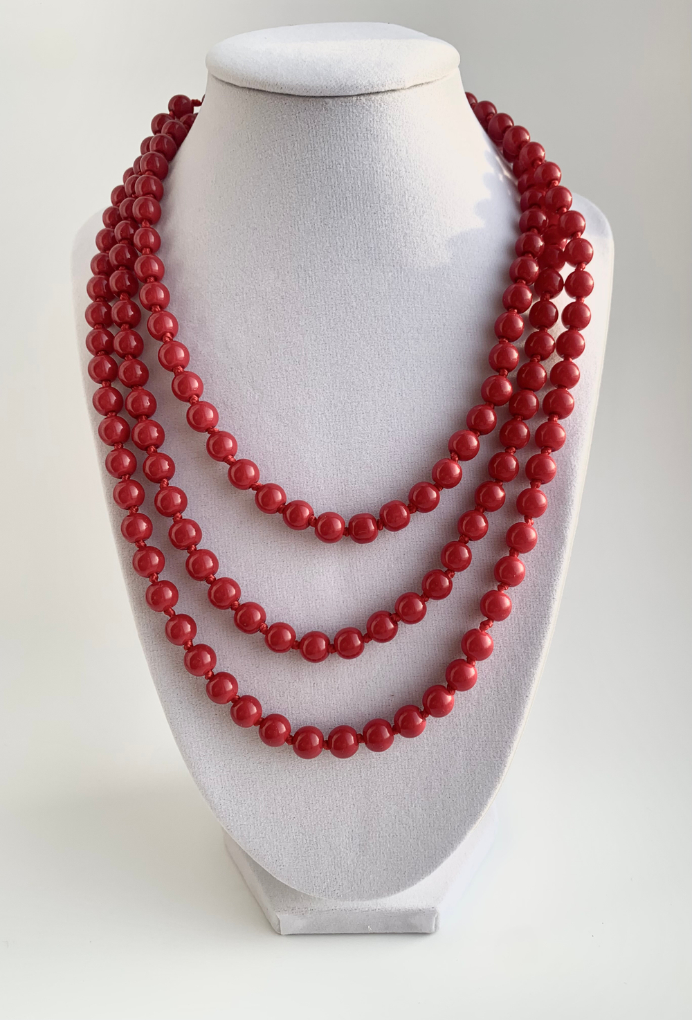 Жемчужная нить «Red Accent» / Красные (150 см)