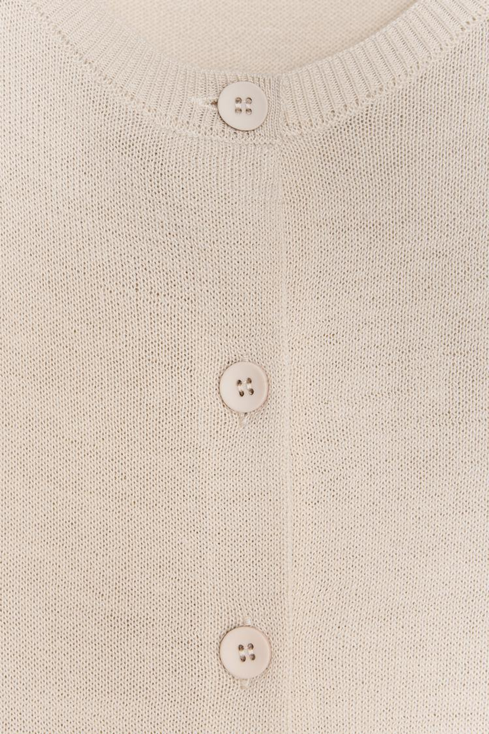 ZARA ОДНОТОННЫЙ КАРДИГАН ИЗ СМЕСОВОЙ ШЕРСТИ, БЕЖЕВЫЙ