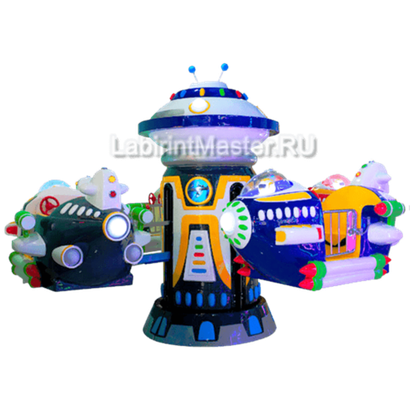 Электрическая Аттракцион карусель «Космическое путешествие», 3,5×3,5×2,6 м