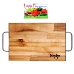 Доска разделочная «Прямоугольник» большая (2 металлические ручки) 36*22*1,8см