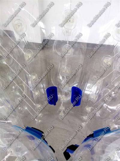 Бампербол ТПУ, диаметр 1,8 м, с красными держателями