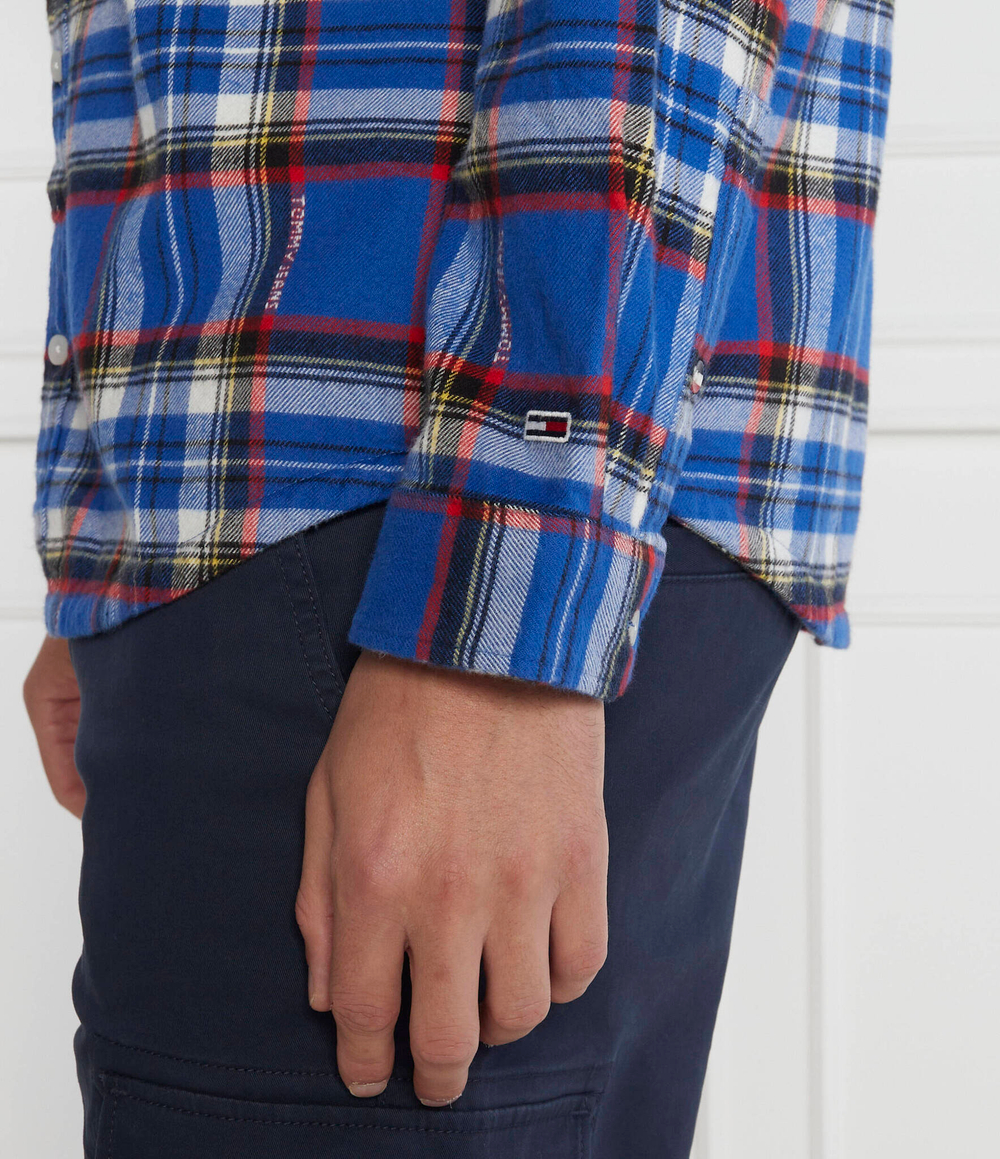 Рубашка TOMMY CHECK Tommy Jeans - голубой(DM0DM17245)