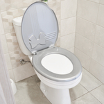 Сиденье для унитаза "Комфорт Люкс" серебристый перламутр/серебристый перламутр