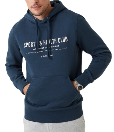 Мужская теннисная кофта Björn Borg Stockholm Hoodie - navy