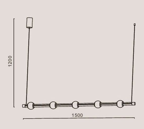 Подвесной светодиодный светильник Romatti Cullinan Bastone L11132W