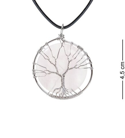 NP-01/4 Кулон с камнем «Розовый кварц»