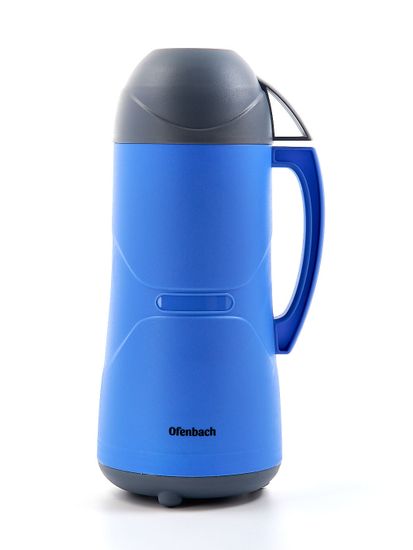 Термос 1000 мл. пластиковый со стеклянной колбой Ofenbach NB 101321