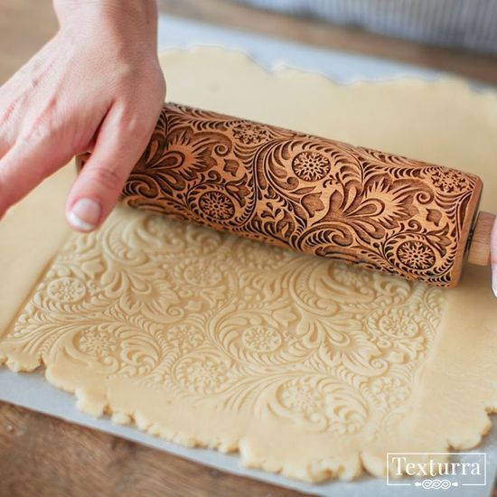 Скалка с узором Морозные узоры