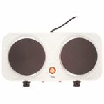 Настольная электрическая плита CENTEK CT-1507, 2000 Вт, 2 конфорки, 5 режимов нагрева, белая