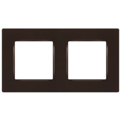 Рамка для розеток и выключателей ЭРА Серия 12 12-5202-13 на 2 поста, Классик, бронза