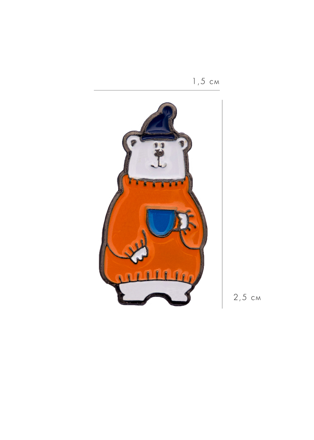 Значок "Белый мишка"