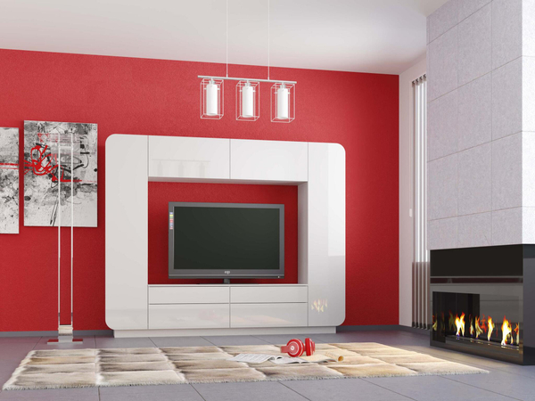 ГОСТИНАЯ ЛАВАНДА-2 БЕЛЫЙ ГЛЯНЕЦ/БЕЛЫЙ