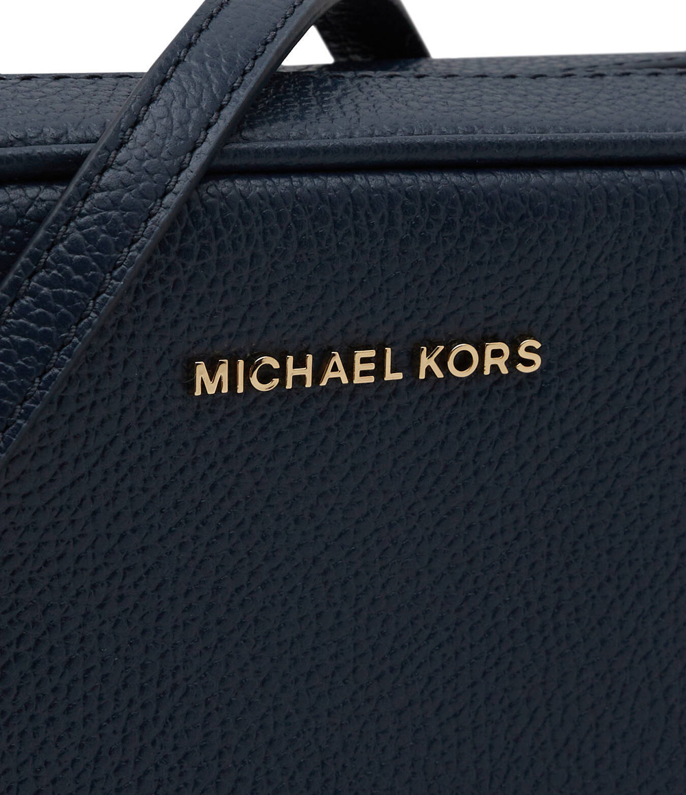 Кожаная сумка-мессенджер Ginny Michael Kors - темно-синий(32F7GGNM8L)