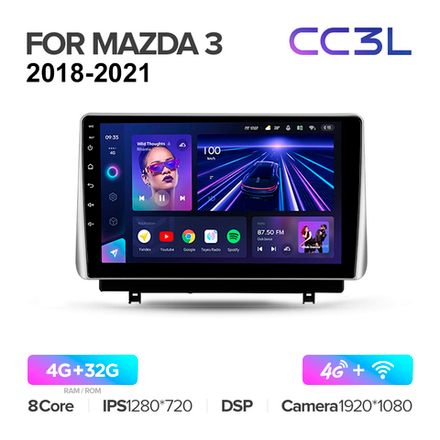 Teyes CC3L 10,2"для Mazda 3, Axela 2018-2021